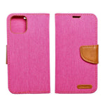 609205 4 pouzdro canvas mercury book apple iphone 13 pro max ruzove