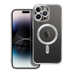 EtuinaiPhone14PROMAXElectroMagCoverzgodnezMagSafesrebrne1