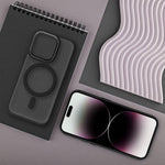 FuteraMATTEMAGCOVERkompatybilnyzMagSafedoIPHONE14ProMaxczarny4