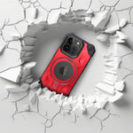 FuteraARMORMAGCOVERkompatybilnyzMagSafedoIPHONE15ProMaxczerwony4