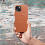 Pouzdro Roar Leather Mag Case kompatibilní s MagSafe APPLE IPHONE 15 Plus hnědé