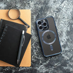 FuteradoiPhone15PROMAXElectroMagCoverzgodnyzMagSafetytanowyniebieski2