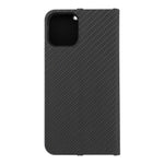EtuizklapknaiPhone12-12PROLunaBookCarbonczarne2