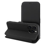 EtuizklapknaiPhone15PROMAXFolioSideMagnetczarne8