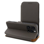 EtuizklapknaiPhone16PROMAXFolioSideMagnetbrzowe8