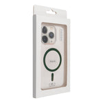 DropGlueColorfulRingMagCoverkompatybilnyzMagSafepasujedoIPHONE12PROMAXciemnyzielony4
