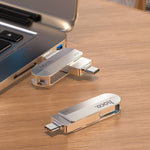 Pendrive128GBUSB30USBAUSBCHocoUD10srebrny4