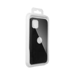 596948 17 pouzdro forcell soft touch silicone apple iphone 12 12 pro cerne vyrez na logo