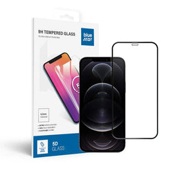 SzkohartowanedoiPhone12PROMAXfullglueBlueStar5Dczarne1