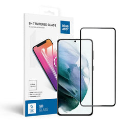 SzkohartowanedoSamsungGalaxyS21fullglue-casefriendlyBlueStar5Dczarne1