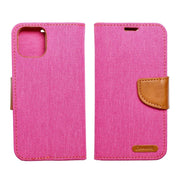 609205 4 pouzdro canvas mercury book apple iphone 13 pro max ruzove