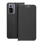 EtuizklapknaXiaomiRedmiNOTE10PROLunaBookCarbonczarne1