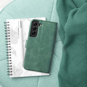 EtuizklapknaSamsungS22ULTRATenderBookzielone3