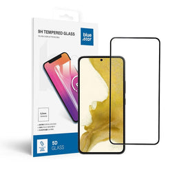 SzkohartowanedoSamsungGalaxyS22fullglue-casefriendlyBlueStar5Dczarne1