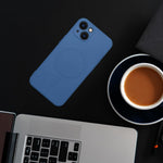 FuteradoiPhone12SiliconeMagCoverzgodnyzMagSafecameraprotectionniebieski8