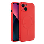 FuteradoiPhone13SiliconeMagCoverzgodnyzMagSafecameraprotectionczerwony6
