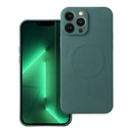 FuteradoiPhone13PROSiliconeMagCoverzgodnyzMagSafecameraprotectionciemnozielony1