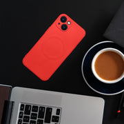 FuteradoiPhone14PROSiliconeMagCoverzgodnyzMagSafecameraprotectionczerwony3