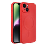 FuteradoiPhone14SiliconeMagCoverzgodnyzMagSafecameraprotectionczerwony2