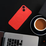 FuteradoiPhone14SiliconeMagCoverzgodnyzMagSafecameraprotectionczerwony4