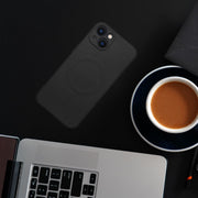 FuteradoiPhone14PLUSSiliconeMagCoverzgodnyzMagSafecameraprotectionczarny4