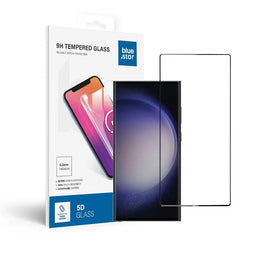 SzkohartowanedoSamsungGalaxyS23ULTRAfullglue-casefriendlyBlueStar5Dczarne1