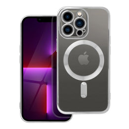 EtuinaiPhone13PROElectroMagCoverzgodnezMagSafesrebrne1