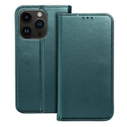 EtuizklapknaiPhone15PLUSSmartMagnetociemnozielone2