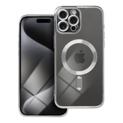 EtuinaiPhone15PROMAXElectroMagCoverzgodnezMagSafesrebrne1