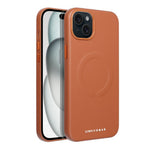 Pouzdro Roar Leather Mag Case kompatibilní s MagSafe APPLE IPHONE 15 Plus hnědé