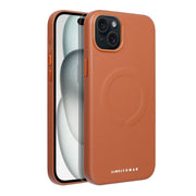 Pouzdro Roar Leather Mag Case kompatibilní s MagSafe APPLE IPHONE 15 Plus hnědé