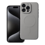 FuteradoiPhone15PROMAXSiliconeMagCoverzgodnyzMagSafecameraprotectiontytanowyszary1