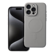 FuteradoiPhone15PROMAXSiliconeMagCoverzgodnyzMagSafecameraprotectiontytanowyszary1