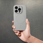 FuteradoiPhone15PROMAXSiliconeMagCoverzgodnyzMagSafecameraprotectiontytanowyszary5
