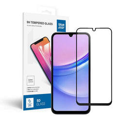 SzkohartowanedoSamsungGalaxyA155Gfullglue-casefriendlyBlueStar5Dczarne1