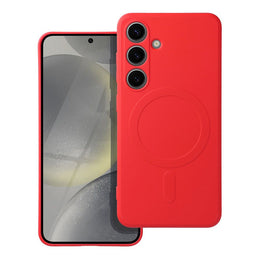 FuteradoSamsungS24SiliconeMagCoverzgodnyzMagSafecameraprotectionczerwony1