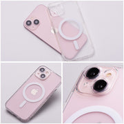FuteradoiPhone15PLUSFrostMagCoverzgodnyzMagSafecameraprotectiontransparentnyzmroony8