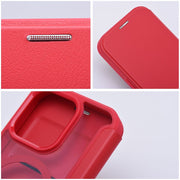 EtuizklapknaiPhone15PROSmartMagzgodnezMagSafeczerwone7