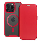 EtuizklapknaiPhone15PROMAXSmartMagzgodnezMagSafeczerwone2
