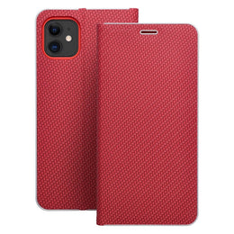 EtuizklapknaiPhone11LunaBookCarbonczerwone1
