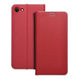 EtuizklapknaiPhone7-8-SE2020-SE2022LunaBookCarbonczerwone1