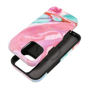 EtuinaiPhone16PROMAXForcellF-ProtectMiragezgodnezMagSafeMilitaryDrop-Testpinkmarble1