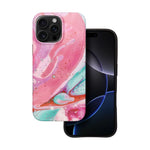 EtuinaiPhone16PROMAXForcellF-ProtectMiragezgodnezMagSafeMilitaryDrop-Testpinkmarble5
