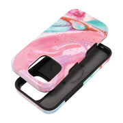 EtuinaiPhone16PROForcellF-ProtectMiragezgodnezMagSafeMilitaryDrop-Testpinkmarble1