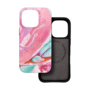 EtuinaiPhone16PROForcellF-ProtectMiragezgodnezMagSafeMilitaryDrop-Testpinkmarble6