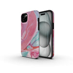EtuinaiPhone16PLUSForcellF-ProtectMiragezgodnezMagSafeMilitaryDrop-Testpinkmarble4