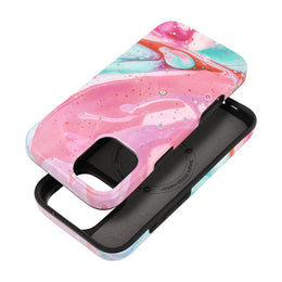 EtuinaiPhone16PLUSForcellF-ProtectMiragezgodnezMagSafeMilitaryDrop-Testpinkmarble1