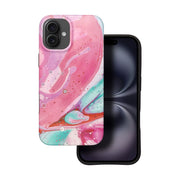EtuinaiPhone16PLUSForcellF-ProtectMiragezgodnezMagSafeMilitaryDrop-Testpinkmarble5