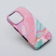 EtuinaiPhone16PLUSForcellF-ProtectMiragezgodnezMagSafeMilitaryDrop-Testpinkmarble7