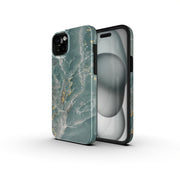 EtuinaiPhone16PLUSForcellF-ProtectMiragezgodnezMagSafeMilitaryDrop-Testgreenmarble4